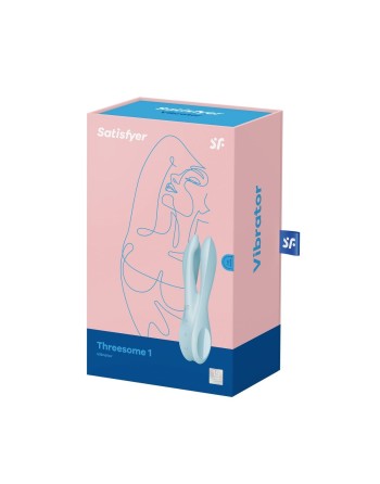 Massaggiatore Satisfyer Threesome 1 Light Azzurro