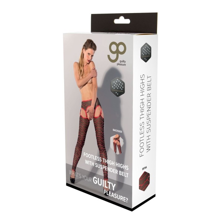 Strømper Guilty Pleasure Sort (XL)