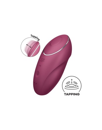 Masseur Satisfyer Tap & Climax Rouge