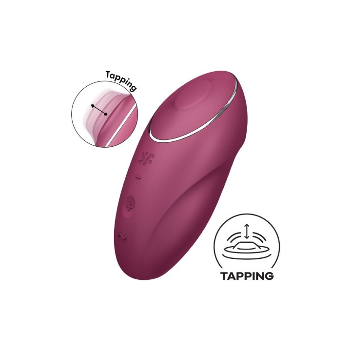 Massager Satisfyer Tap & Climax Rød