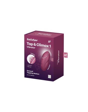 Masajeador Satisfyer Tap & Climax Rojo