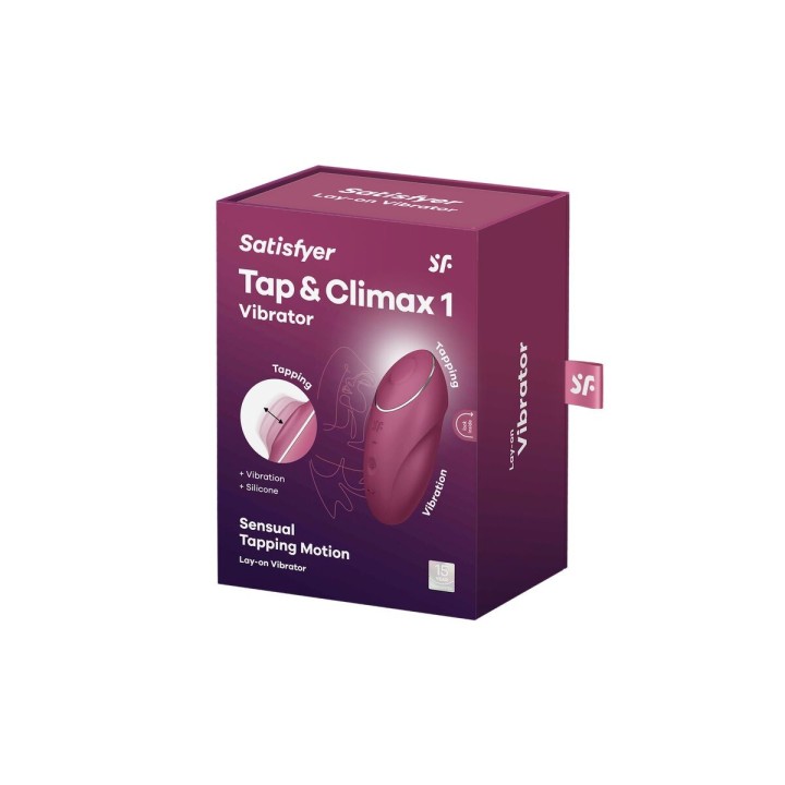 Massager Satisfyer Tap & Climax Rød