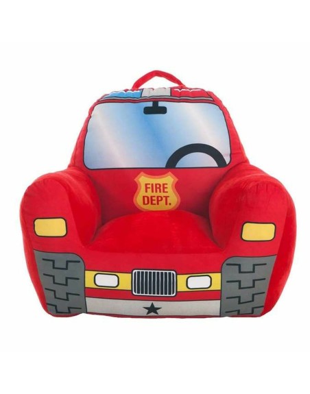 Kindersessel Feuerwehrauto 52 x 48 x 51 cm Rot Acryl (52 x 48 x 51 cm)