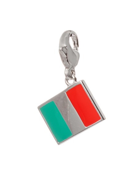 Charm da Donna Ti Sento 8304IT Rosso Verde Argentato (1 cm)