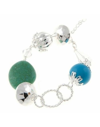 Bracciale Donna Cristian Lay 436210 (23 cm)  Azzurro Verde Acciaio Argentato (23 cm)