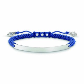 Armbånd til kvinder Thomas Sabo LBA0066-897-1 16 - 19 cm Sølvfarvet Blå 21 cm