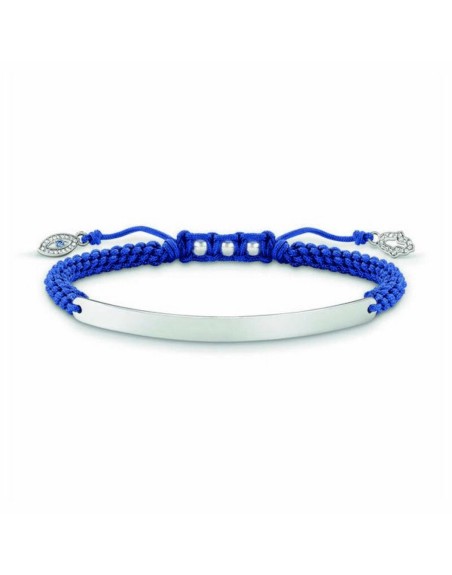 Armbånd til kvinder Thomas Sabo LBA0066-897-1 16 - 19 cm Sølvfarvet Blå 21 cm