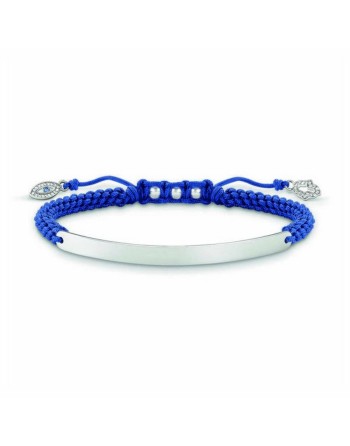 Pulsera Mujer Thomas Sabo LBA0066-897-1 16 - 19 cm Plateado Azul 21 cm