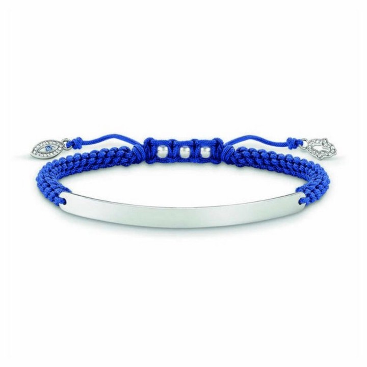 Armbånd til kvinder Thomas Sabo LBA0066-897-1 16 - 19 cm Sølvfarvet Blå 21 cm
