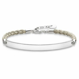 Armbånd til kvinder Thomas Sabo LBA0029-173-19 Sølvfarvet Hvid 15-18 cm 19,5 cm