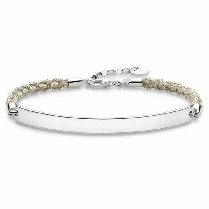 Armbånd til kvinder Thomas Sabo LBA0029-173-19 Sølvfarvet Hvid 15-18 cm 19,5 cm