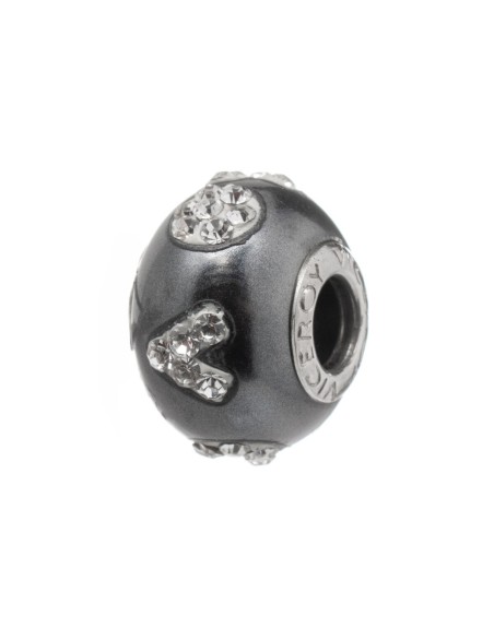 Perle de verre Femme Viceroy VMM0159-11 Noir (1 cm)