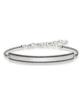 Pulsera Unisex Thomas Sabo LBA0009-643-11 Plateado Negro 19 cm 15-18 cm