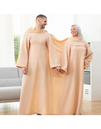 Dobbelt Krammetæppe mede centreret lomme Doublanket InnovaGoods