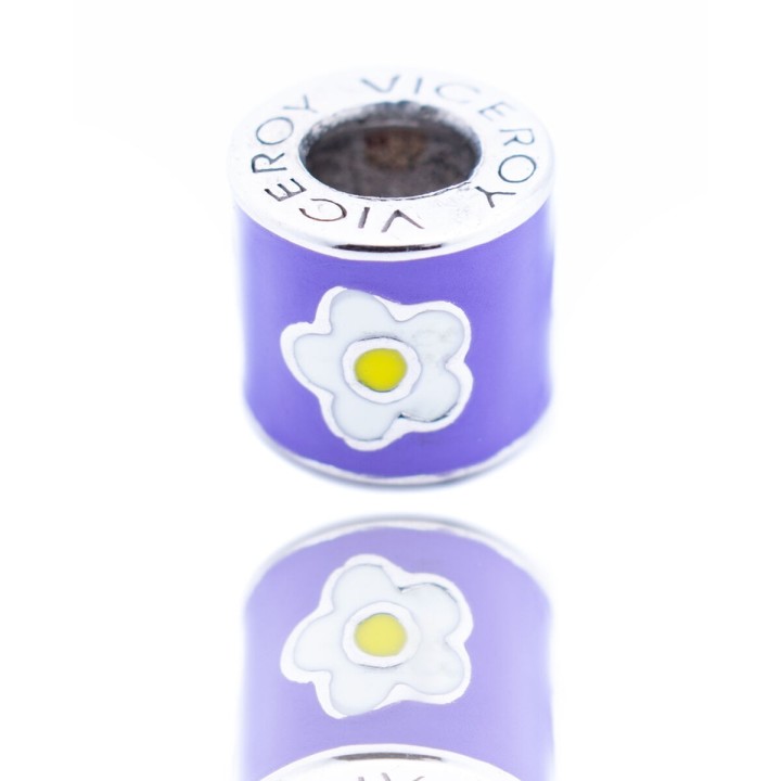 Perle de verre Femme Viceroy VMM0295-17 Violet 1 cm