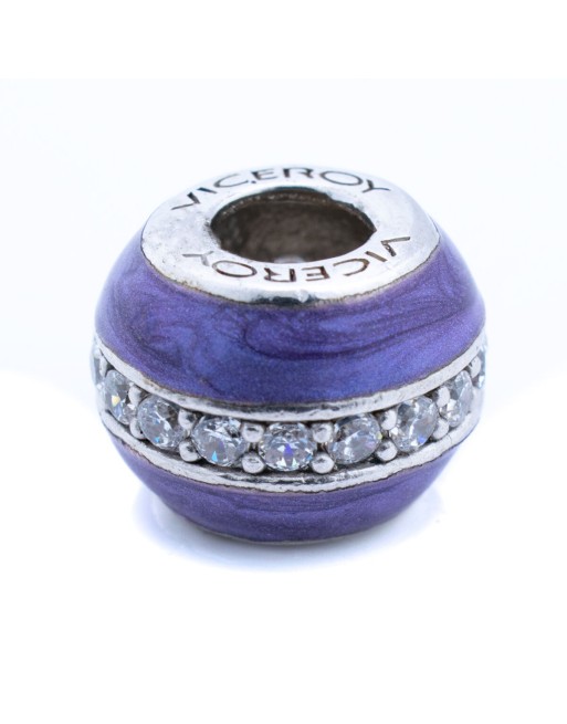 Perle de verre Femme Viceroy VMM0317-27 Violet 1 cm