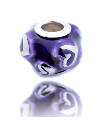 Perle de verre Femme Viceroy VMM0289-07 Violet 1 cm