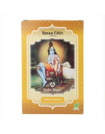 Coloración Semipermanente Henna Radhe Shyam Rubio Dorado (100 g)