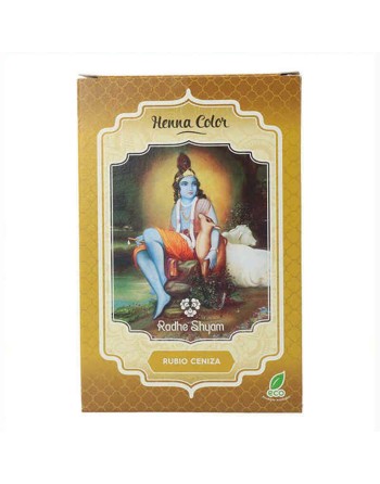 Colorazione Semipermanente Henna Radhe Shyam Shyam Henna Biondo Cenere (100 g)