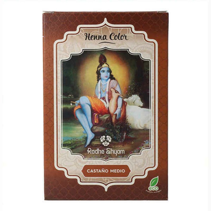 Semi-permanent Farve Henna Radhe Shyam TP-8423645310747_012494_Vendor Mellem Kastanje (100 g)