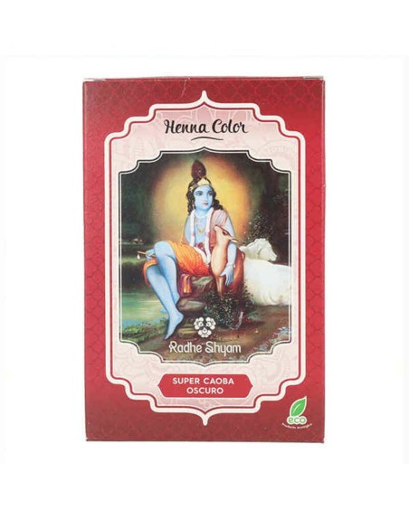 Semi-permanent Farve Henna Radhe Shyam Shyam Henna Mahogni (100 g)