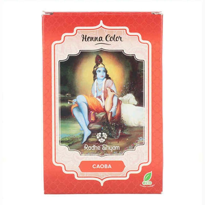 Demi-permanentes Färbemittel Henna Radhe Shyam Shyam Henna Mahagoni (100 g)
