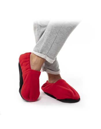 Zapatillas de Casa Calentables en Microondas InnovaGoods Rojo