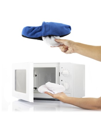 Opvarmede hjemmesko Mikrobølgeovn InnovaGoods Blå