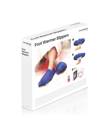 Opvarmede hjemmesko Mikrobølgeovn InnovaGoods Blå