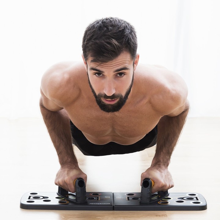 Tavola per Flessioni Push-Up con Bande di Resistenza e Manuale per gli Esercizi Pulsher InnovaGoods