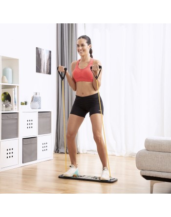 Push-Up Push-Up Bræt med modstandsbånd og øvelsesvejledning Pulsher InnovaGoods