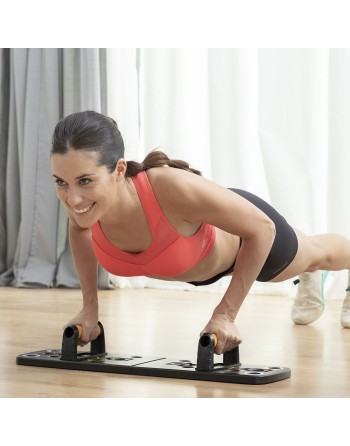 Push-Up Board with Resistance Bands and Exercise Guide Pulsher InnovaGoods