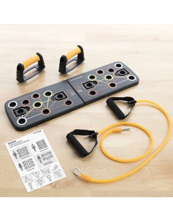 Push-Up Board with Resistance Bands and Exercise Guide Pulsher InnovaGoods