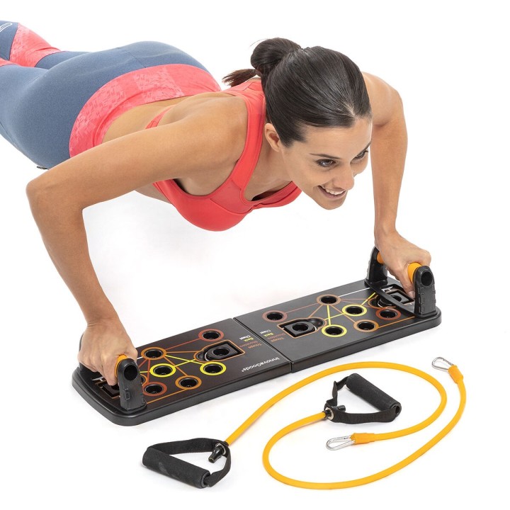 Tavola per Flessioni Push-Up con Bande di Resistenza e Manuale per gli Esercizi Pulsher InnovaGoods
