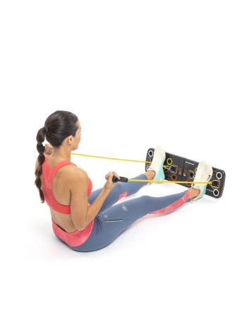 Planche de Pompes Push-Up avec Bandes de Résistance et Guide d'exercices Pulsher InnovaGoods