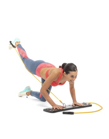 Planche de Pompes Push-Up avec Bandes de Résistance et Guide d'exercices Pulsher InnovaGoods