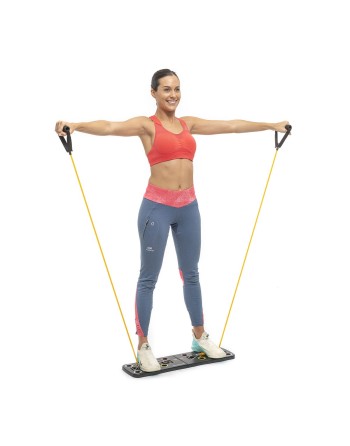 Push-Up Board with Resistance Bands and Exercise Guide Pulsher InnovaGoods