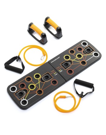 Push-Up Board with Resistance Bands and Exercise Guide Pulsher InnovaGoods