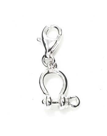 Abalorio Mujer Xenox CHARM_MOSQUETON Plateado 1 cm