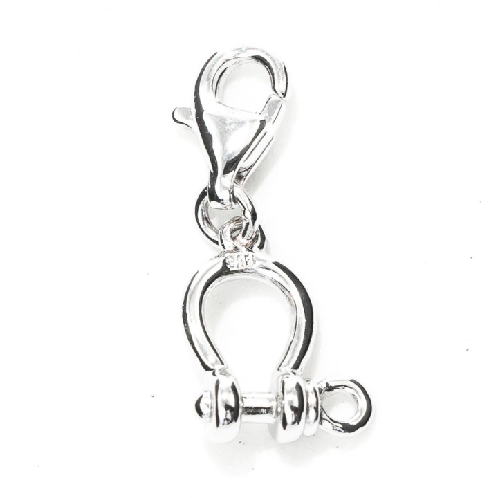 Abalorio Mujer Xenox CHARM_MOSQUETON Plateado 1 cm
