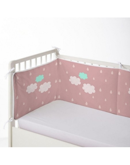 Cot protector Haciendo el Indio Rabbit and Cloud (60 x 60 x 60 + 40 cm)