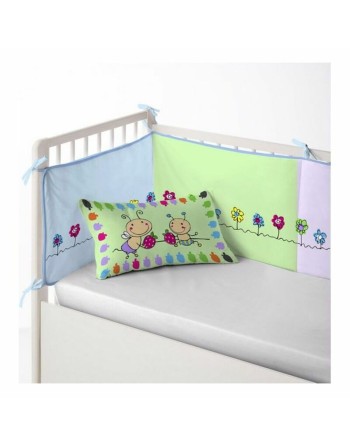 Cot protector Cool Kids Patch Garden (60 x 60 x 60 + 40 cm)