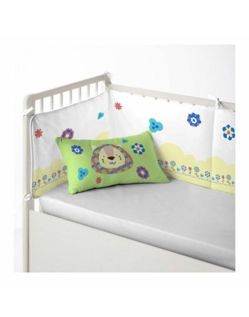 Protection du berceau Cool Kids Funny Lion (60 x 60 x 60 + 40 cm)