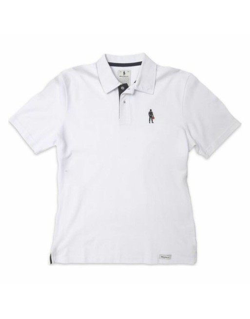 Polo a Maniche Corte Uomo OMP Driver Icon Bianco