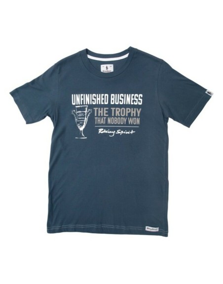 Herren Kurzarm-T-Shirt OMP Slate Unfinished Business Dunkelblau