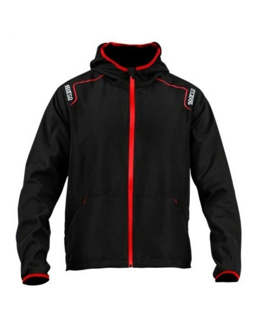 Jakke til Voksne Sparco Stopper Sort (Størrelse XXL)
