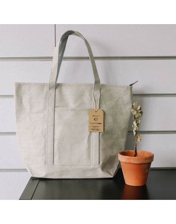 Shopping Bag KSIX Grey Polyester kraft paper