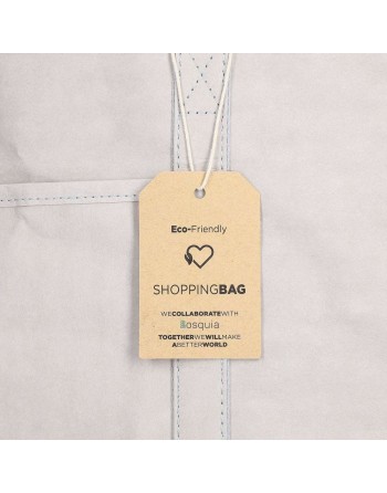 Einkaufstasche KSIX Grau Polyester Kraftpapier