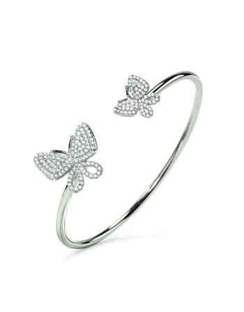 Bracelet Folli Follie Papillons Argent 925 (Ø 55 mm)