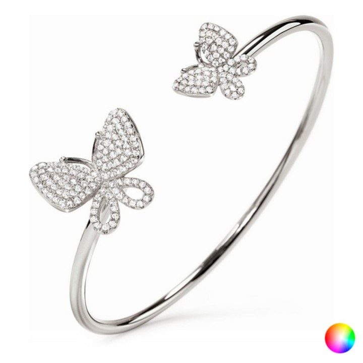 Armbånd Folli Follie Sommerfugle Sterling sølv (Ø 55 mm)